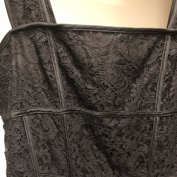 EUC Ann Taylor black, lacy sundress, size 2 - Picture 2 of 3